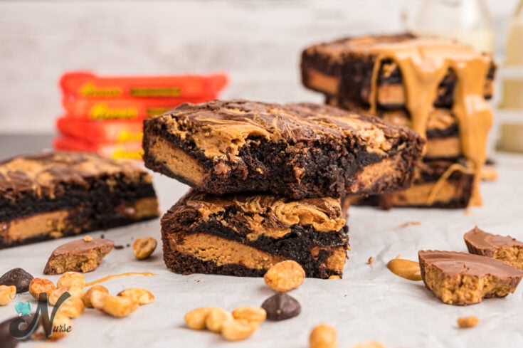 Peanut butter brownies