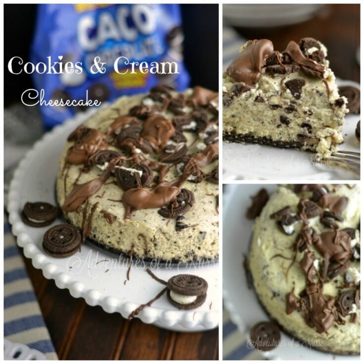 cookies and cream cheesecake