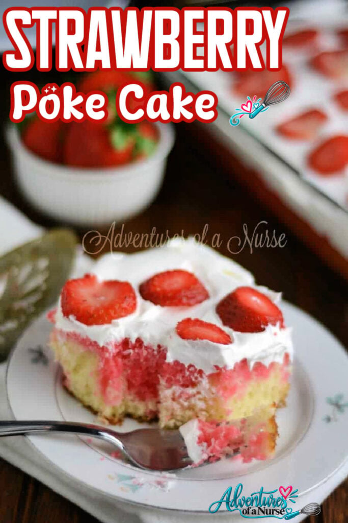 strawberry poke cake