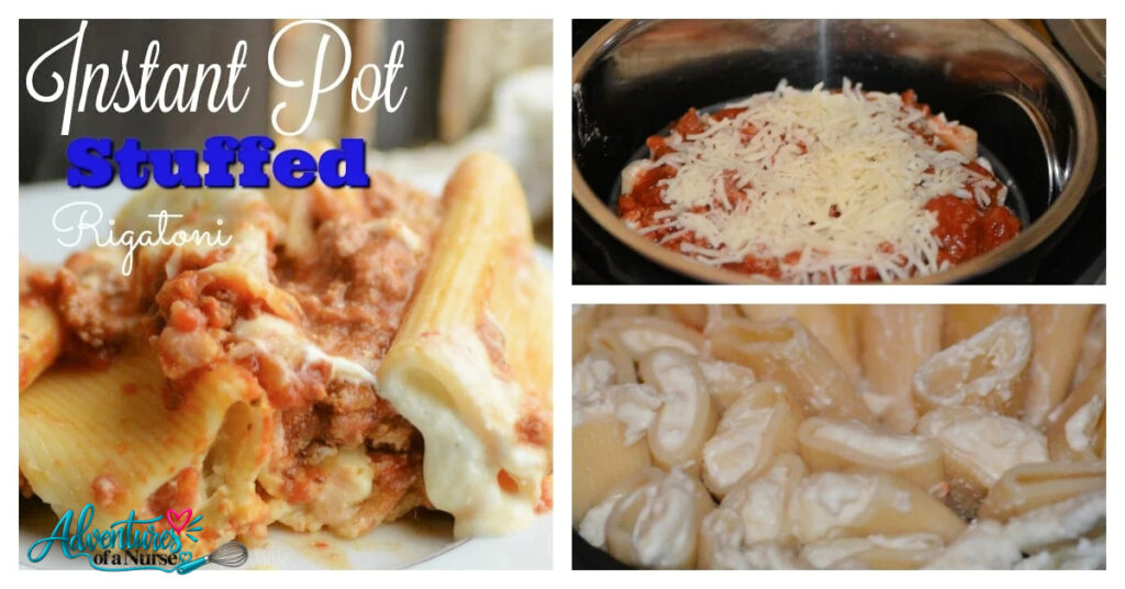 Instant pot Stuffed Rigatoni