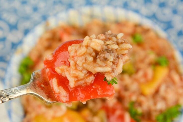 Unstuffed Peppers fork