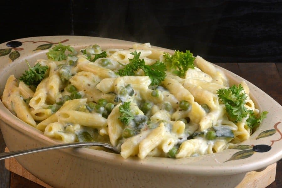 instant pot pasta and peas