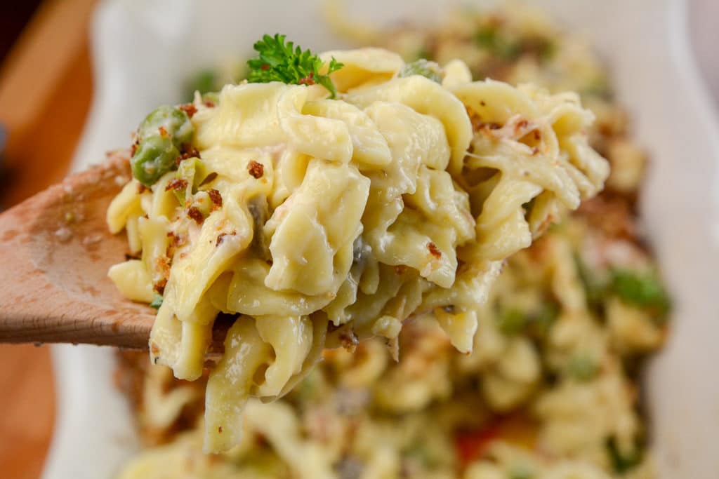 Instant Pot Cheesy Tuna Helper Casserole