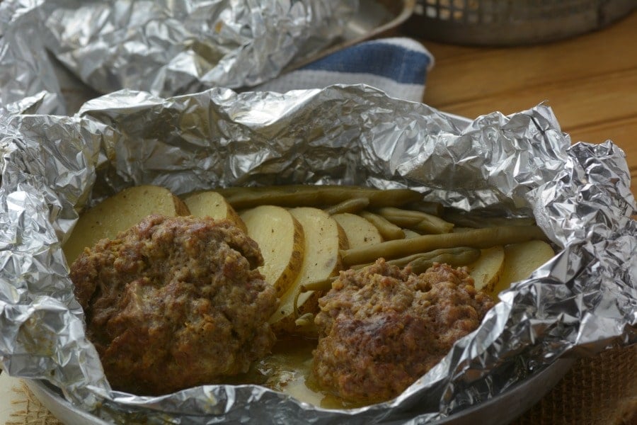 instant pot hobo meal in foil