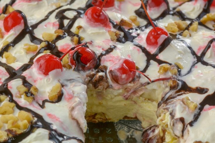 Banana Split Icebox Cake