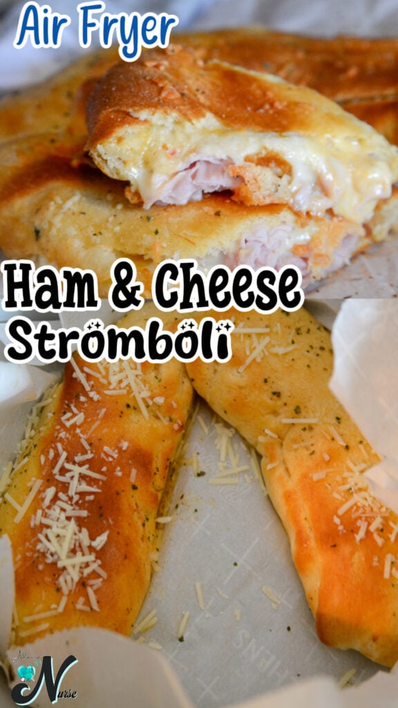 air fryer ham and cheese stromboli