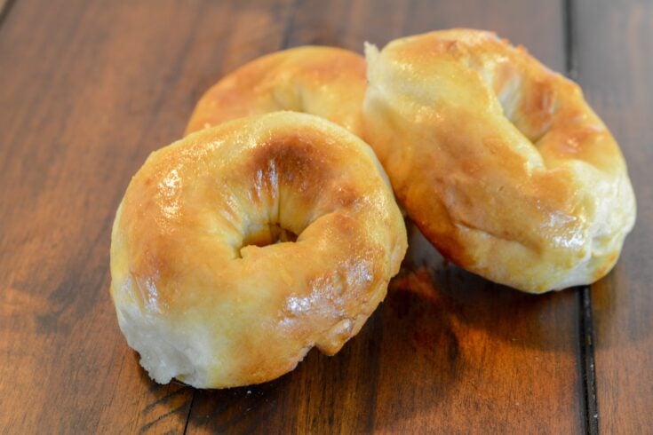 Air Fryer 2 Ingredient Bagels Weight Watchers Friendly