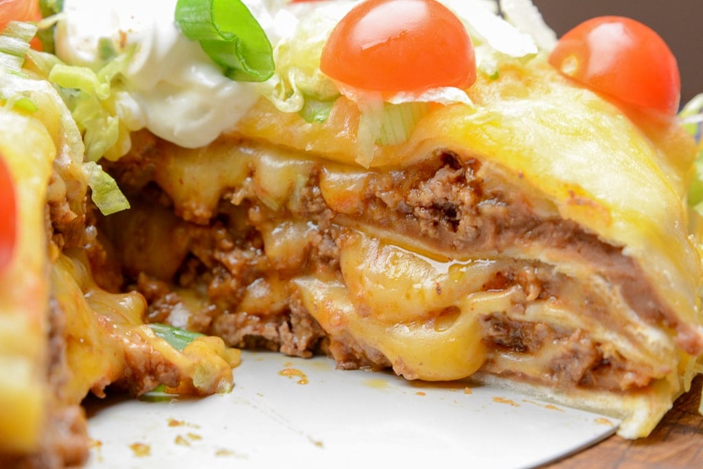 air fryer taco pie