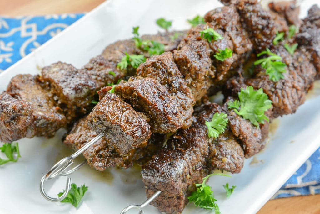 Instant Pot Beef Steak Kabobs