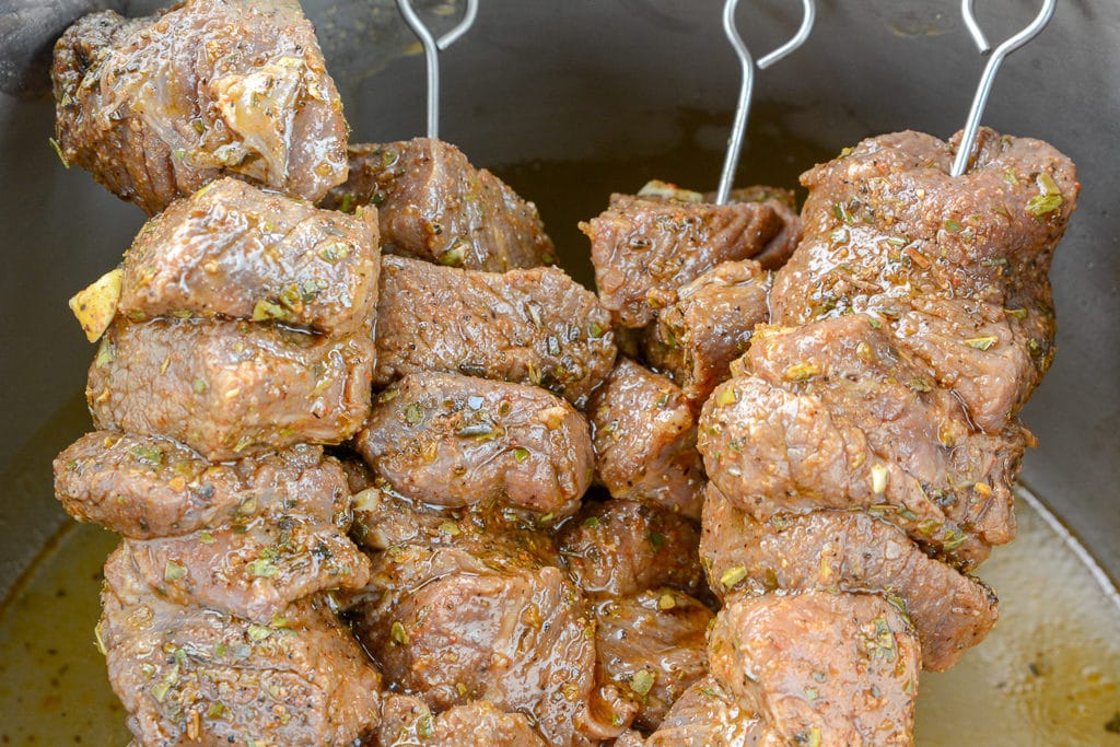 Steak Kabobs in the instant pot
