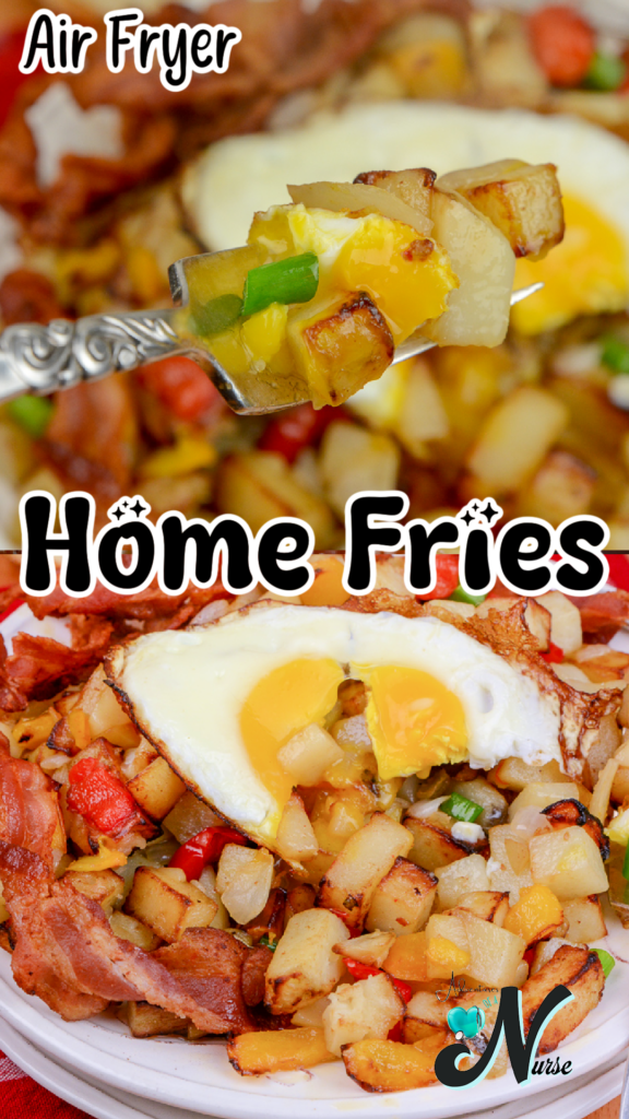 air fryer home fries pin