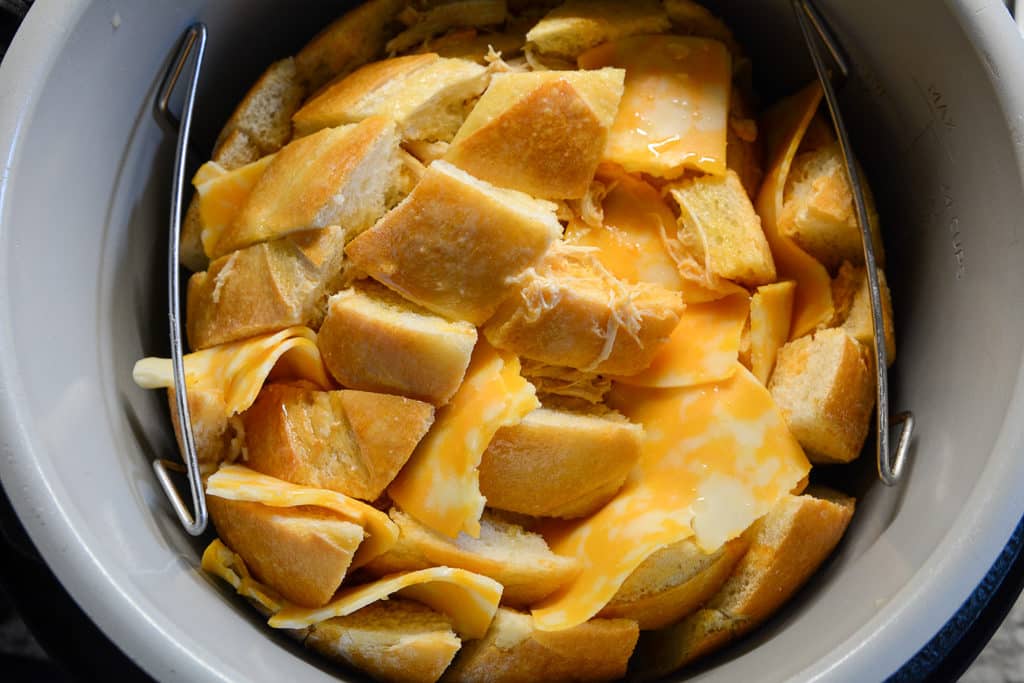 Buffalo Chicken Bread in pan