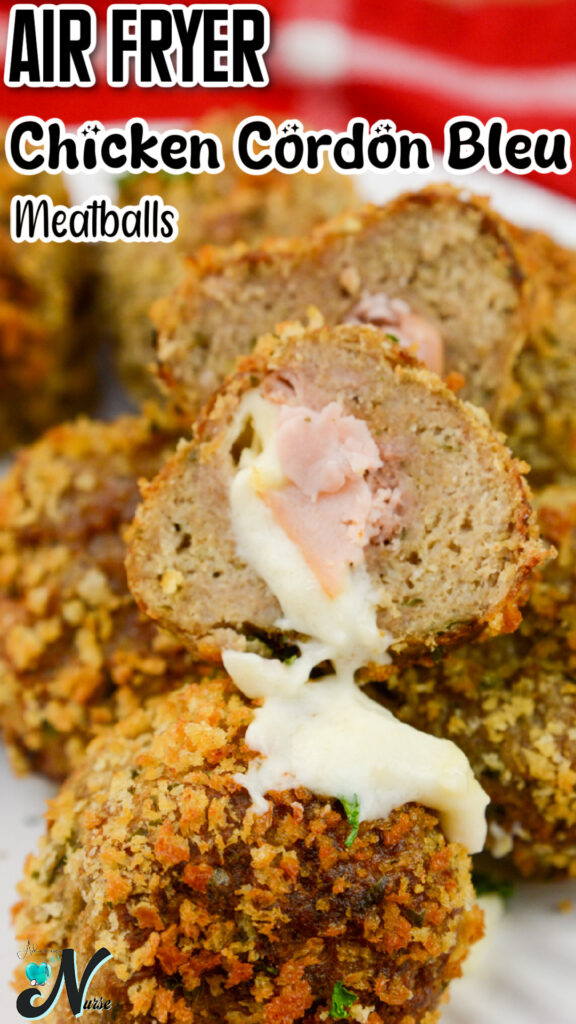 chicken cordon bleu meatballs