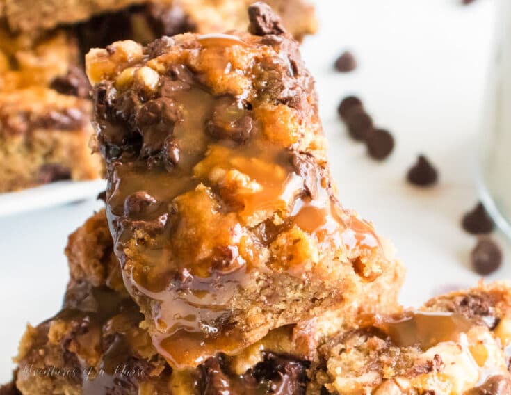 Salted Caramel Cookie Bars
