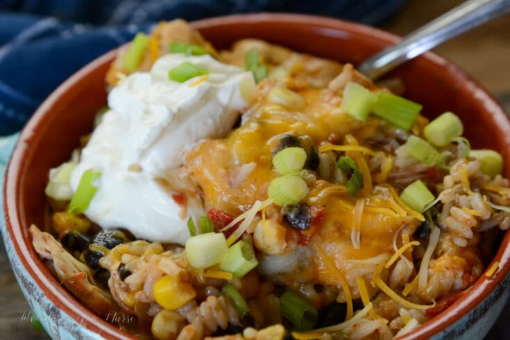 Slow Cooker Chicken Burrito Bowls