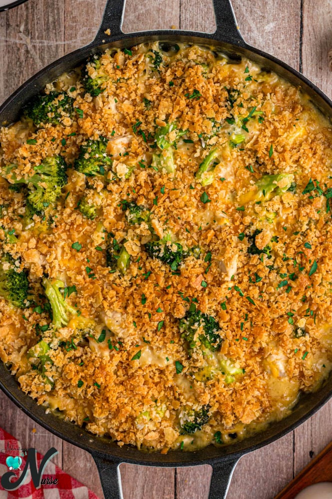 Chicken-broccoli-rice-casserole-in-pan.