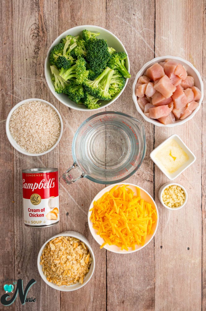 ingredients-for-chicken-broccoli-rice-Casserole