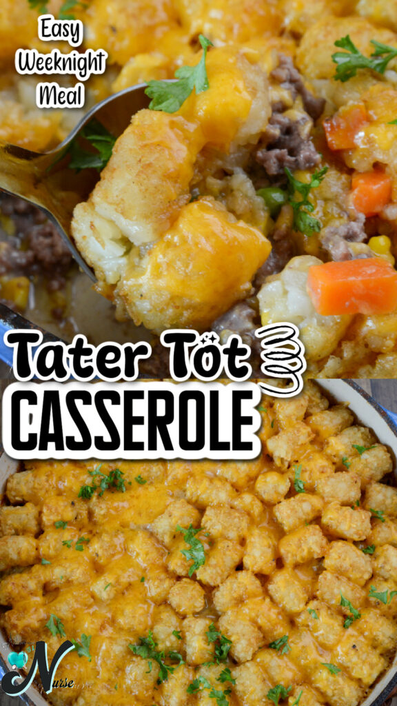 Tater Tot Casserole with ground beef