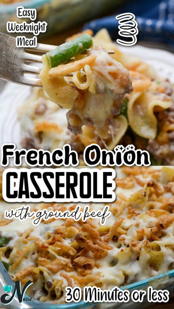 French Onion Casserole with ground beef