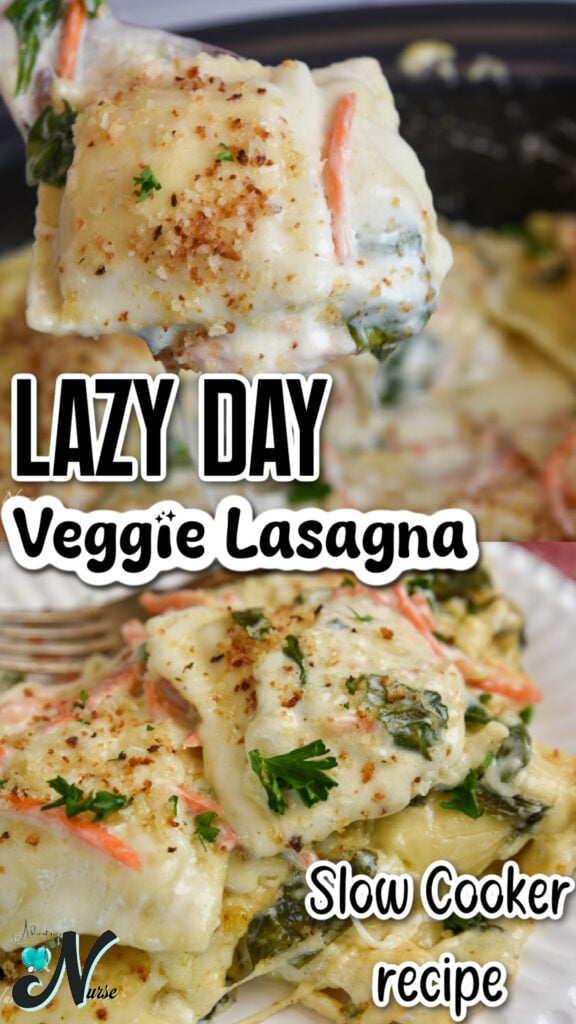 lazy day veggie lasagna pin