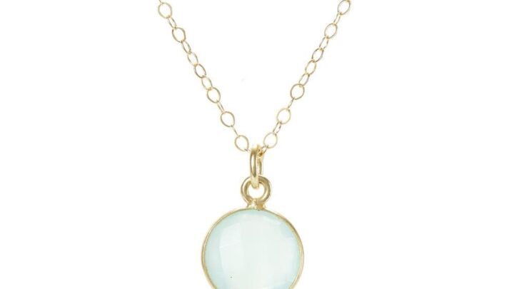Image for "Cool Mama" - Mom Necklace - Chalcedony Stone