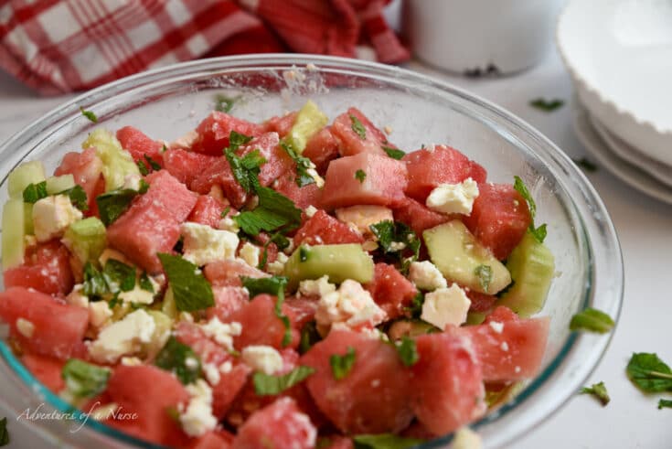 Watermelon and Mint Salad