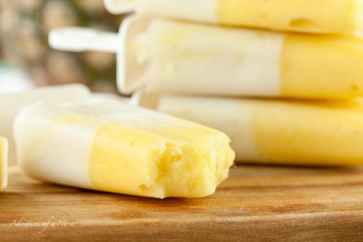 Pina Colada Popsicles