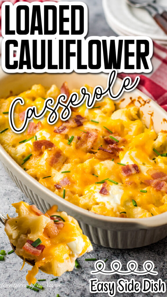 loaded Cauliflower Casserole pin