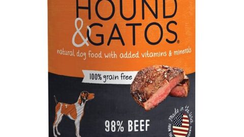 Image for HOUND & GATOS 98% Beef Grain-Free Canned Dog Food, 13-oz, case of 12 - Chewy.com