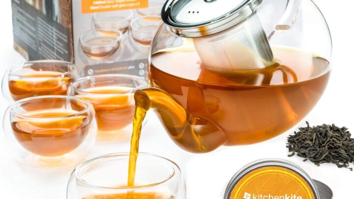 Image for Best Glass Teapot Set | 4 double wall cups | Tea Samples