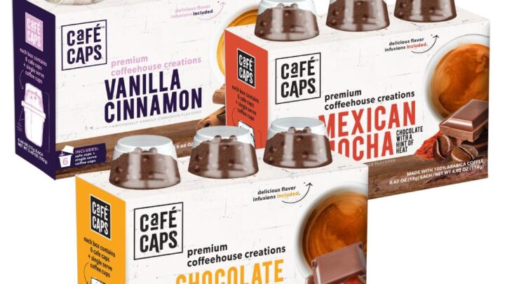 Image for Caf� Caps Coffee Variety Pack, Chocolate Hazelnut, Vanilla Cinnamon, &