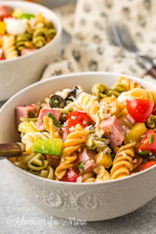 Easy and Delicious Zesty Italian Pasta Salad - Adventures of a Nurse