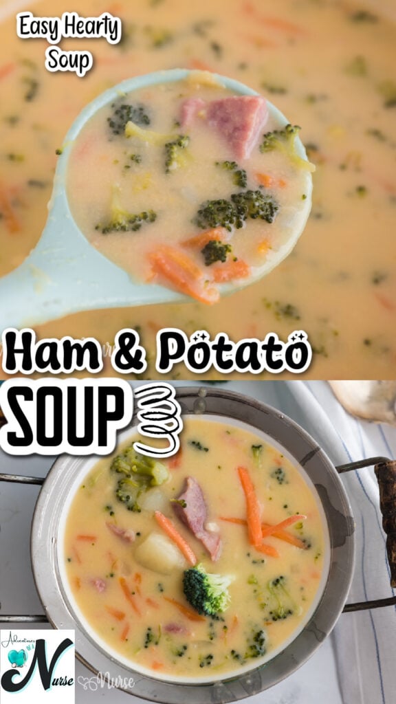 Potato and Ham with broccoli pin