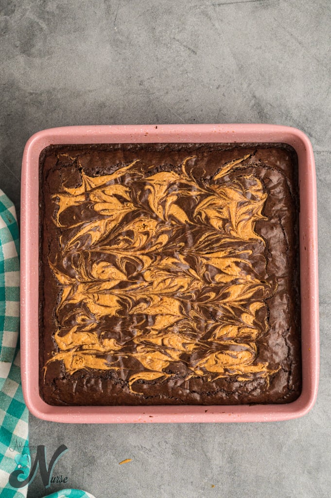 brownies out of oven