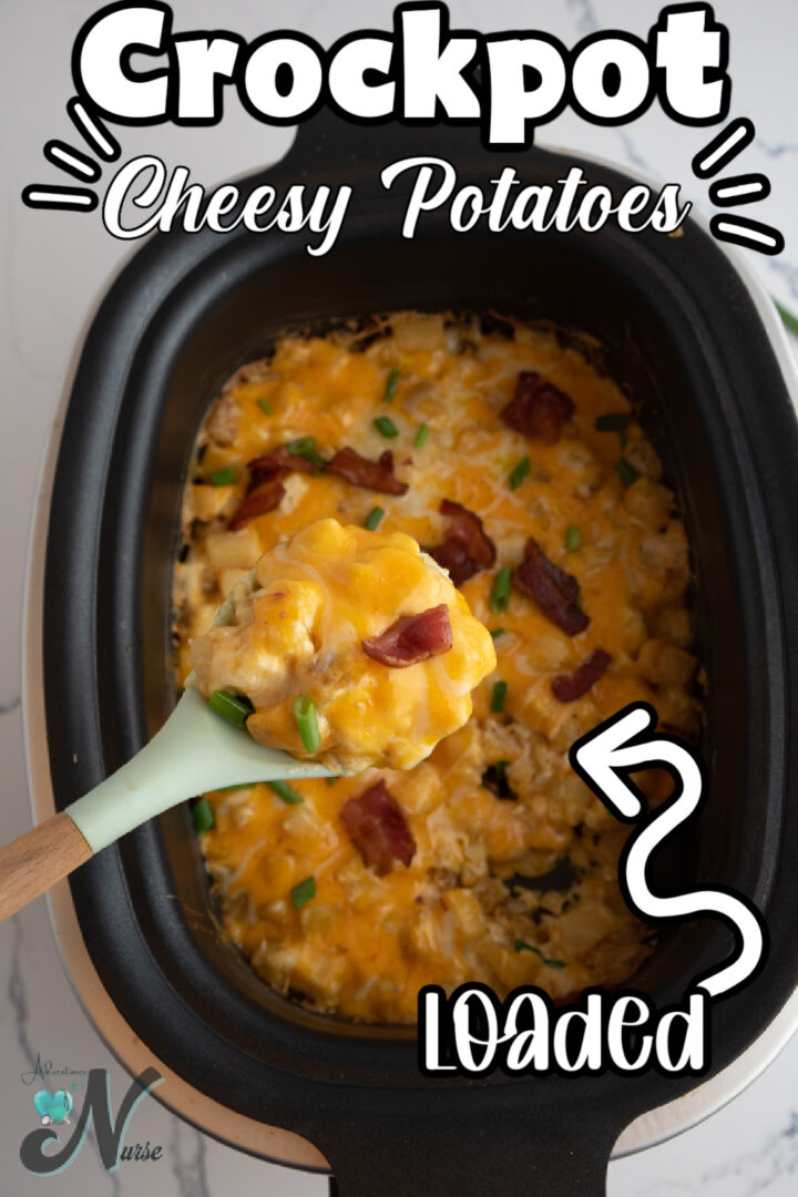 Crockpot Cheesy Potatoes - Adventures of a Nurse