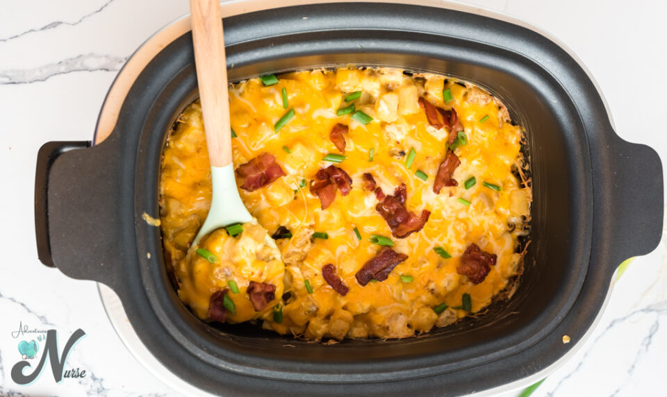 Crockpot Cheesy Potatoes - Adventures of a Nurse
