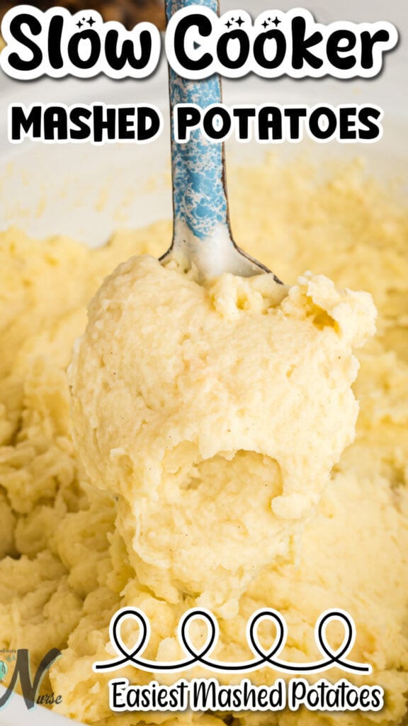 Slow cooker mashed potatoes pin