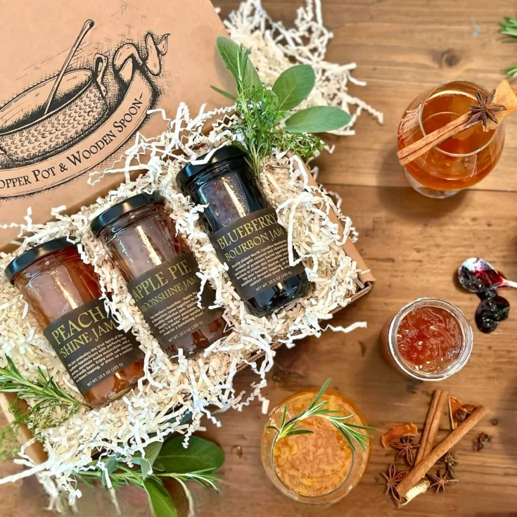 Image for Boozy Jam Trio - Peach Shine, Bourbon Blueberry, Apple Pie