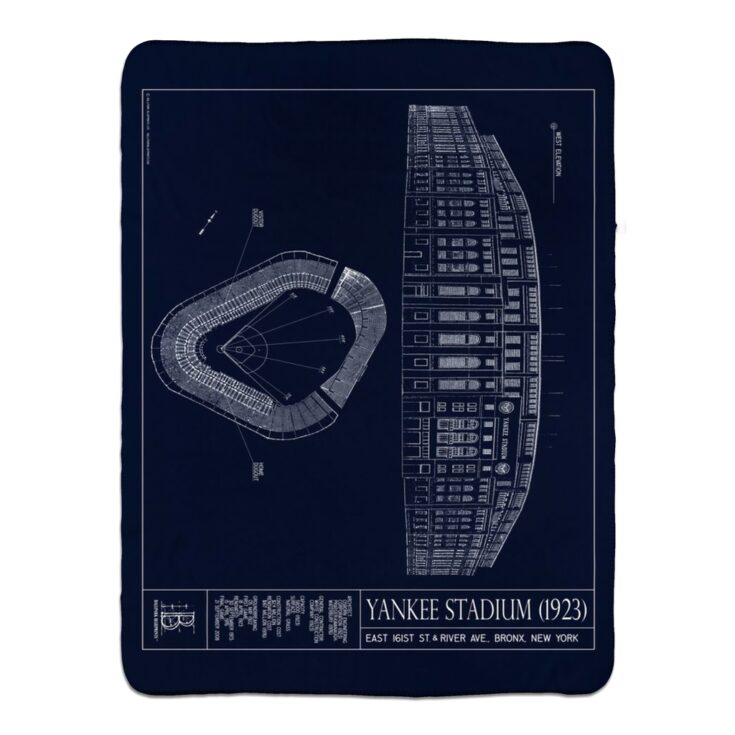 Image for 1923 Yankee Stadium Fleece Sherpa Blankets