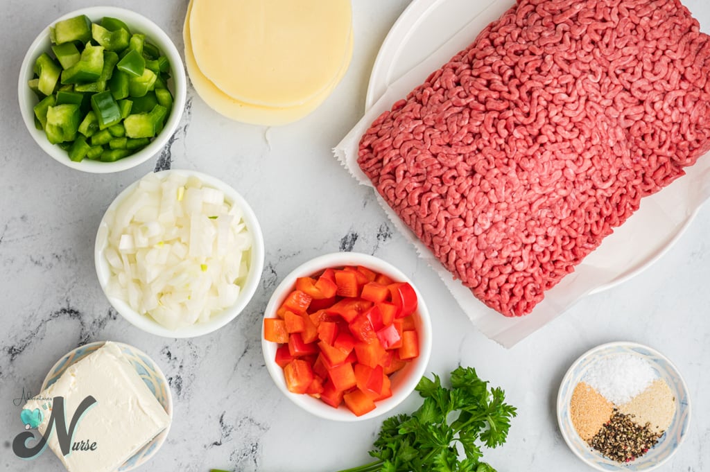 Philly Cheesesteak Casserole Ingredients