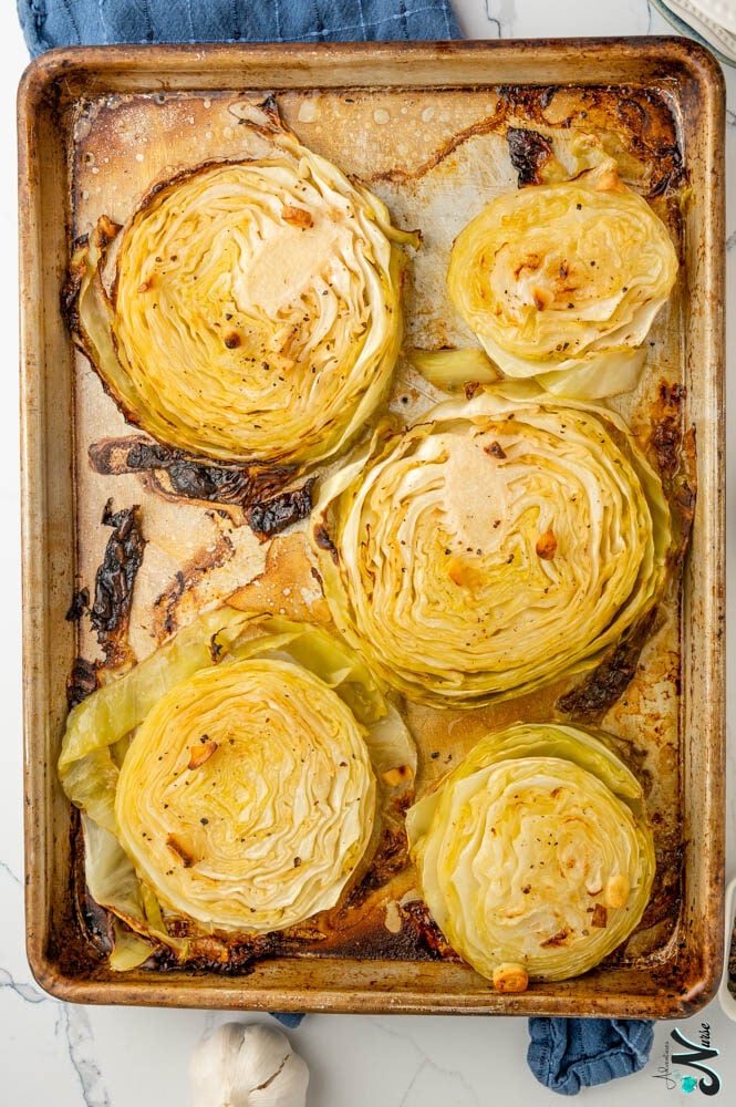 Cabbage-Steaks-on-a-pan