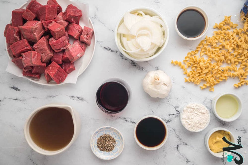 Beef-Tips-and-Noodles-Ingredients