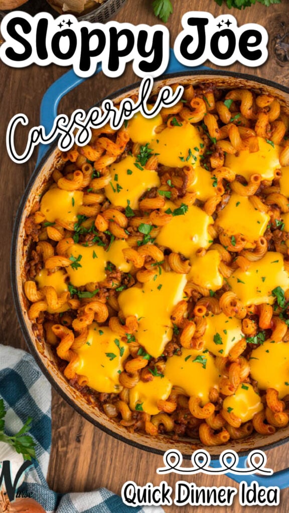 Sloppy Joe Casserole pin