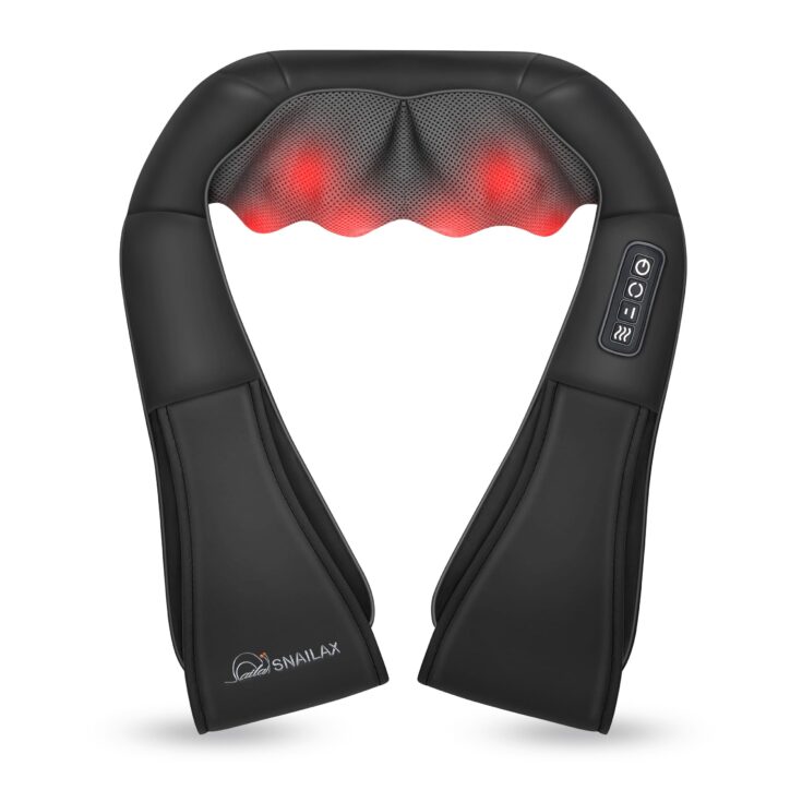 Image for Shiatsu Neck Massager with Heat,Back Massager,Neck and Shoulder Massager with 3D Roller - 632