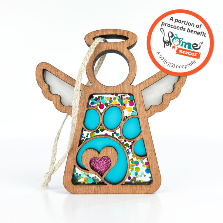Image for Mother's Angels� - Paw Print for Charity Ornament, 3.5"