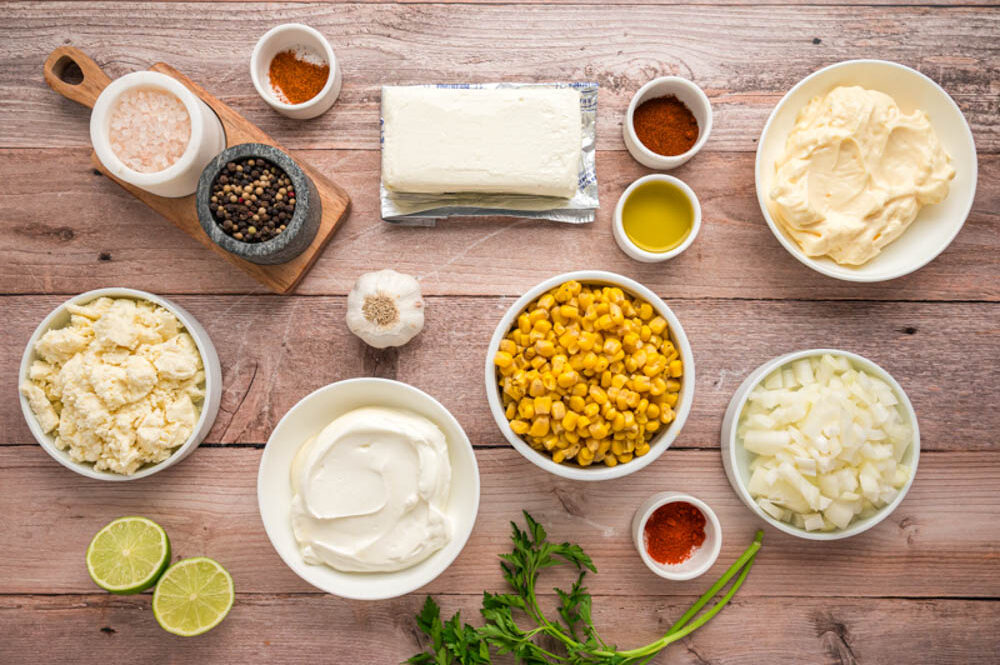 ingredients-for-Mexican-Street-Corn-Dip