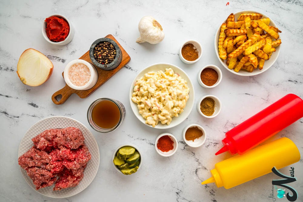 Garbage plate ingredients