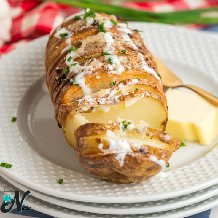 hasselback-potato-on-a-plate