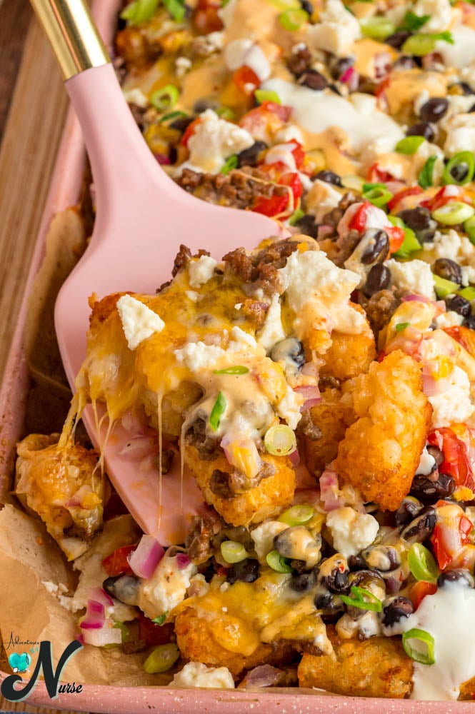 Tater-tot-Nachos