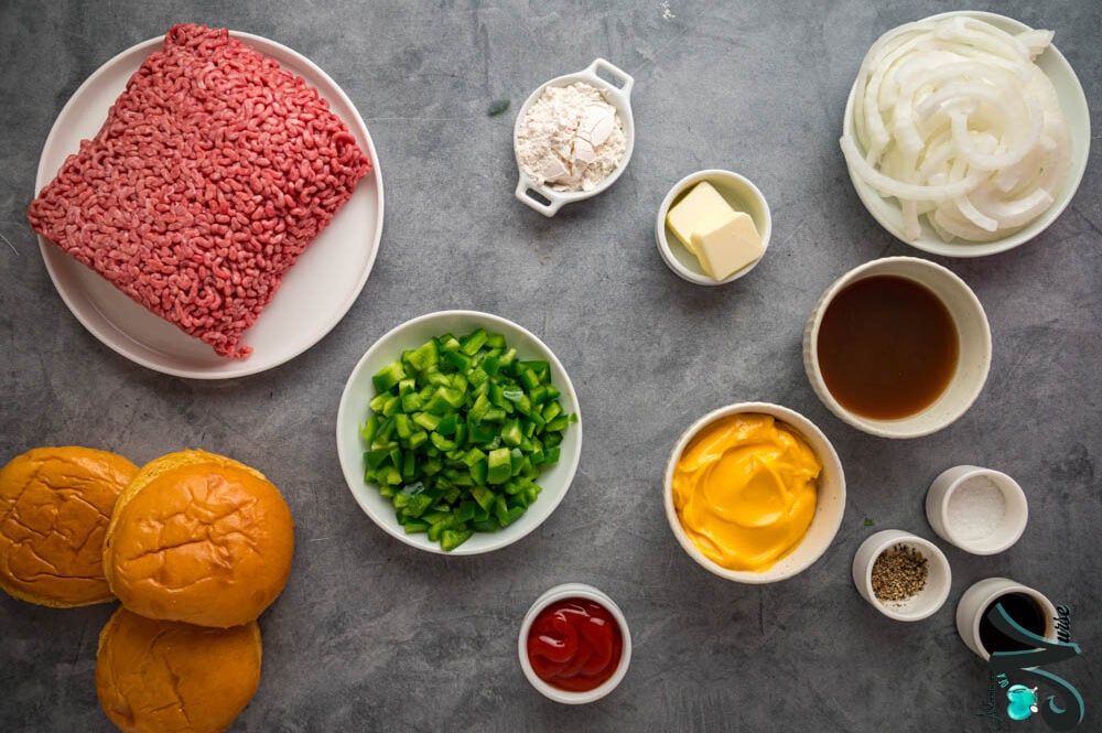 philly-cheese-steak-sloppy-joes-ingredients